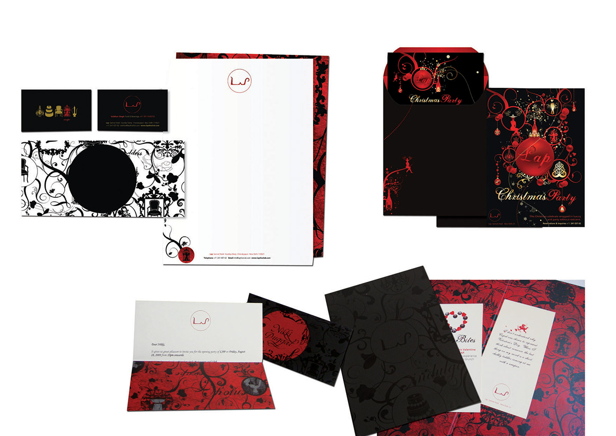 Lap Night Club- Invites and stationery design